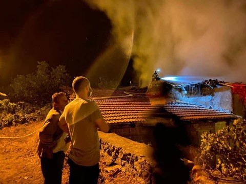 Sındırgı'da Yangın : 1 Ölü